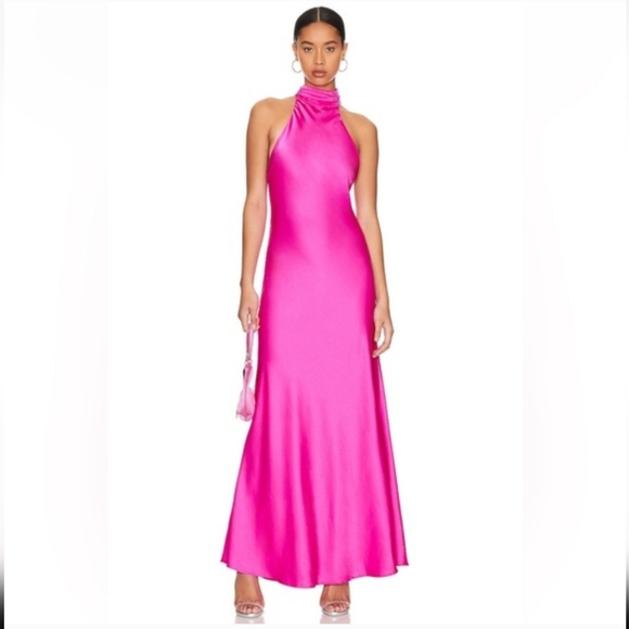 hot pink long sleeve formal dress Long Sleeve Prom Dresses Deep V Neck A Line Pink Prom Dress PSK346 US6 / Custom Color
